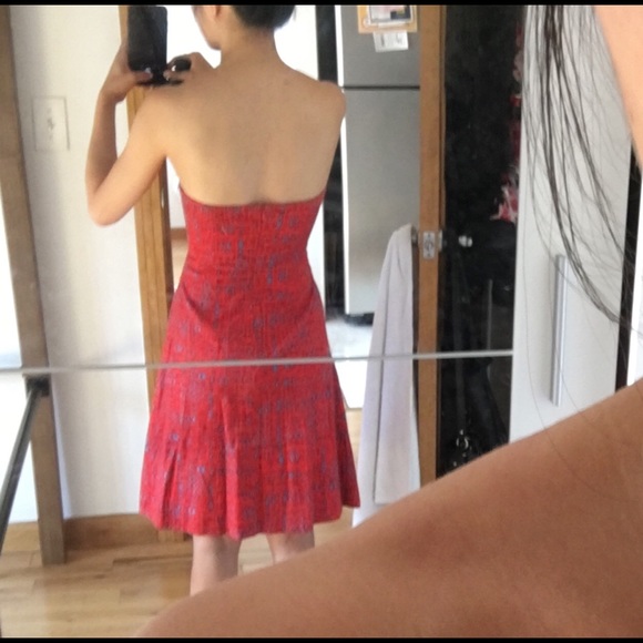 Sz 0 Anthropologie Tabitha strapless dress - Picture 6 of 7